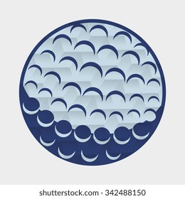 Golf club sport game graphic design, vector illustration eps10