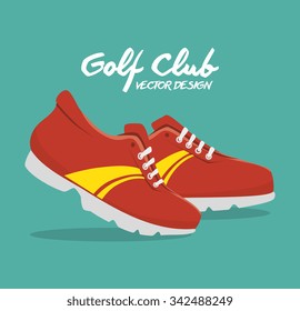 Golf club sport game graphic design, vector illustration eps10