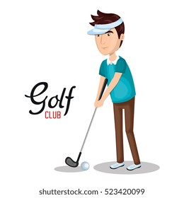 golf club sport icon