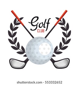 golf club sport icon