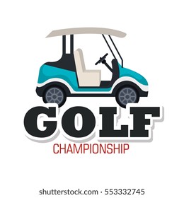 golf club sport icon
