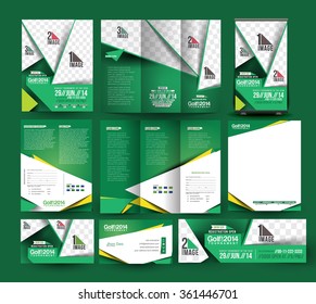 Golf Club Stationery Set Template.
