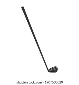 Golf club or stick icon. Vector illustration.