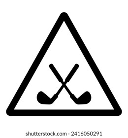 Golf Club Symbol Sign,Vector Illustration, Isolate On White Background Label. EPS10