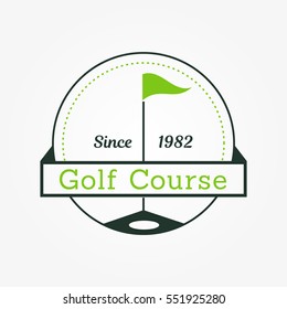 Golf Club Vector Badge Logo