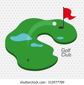 golf club. vector illustration