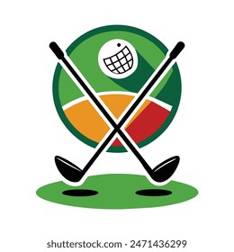 
Golf Club Vector Illustration Icon