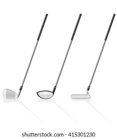 golf club vector illustration isolated on white background