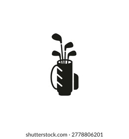Golf clubs in a golf bag