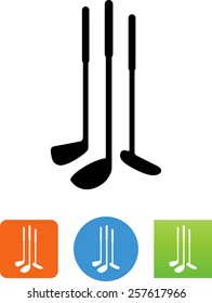 Golf clubs icon