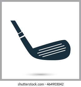 Golf clubs icon on the background