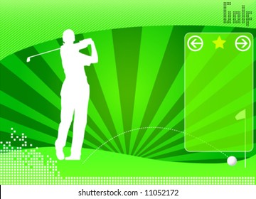 golf concept background vector