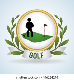 Golf concept with icon design, vector illustration 10 eps graphic.