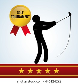 Golf concept with icon design, vector illustration 10 eps graphic.