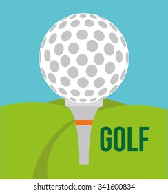 Golf concept with sport icons design, vector illustration 10 eps graphic