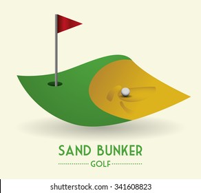 Golf concept with sport icons design, vector illustration 10 eps graphic