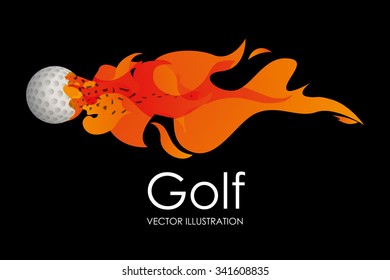 Golf concept with sport icons design, vector illustration 10 eps graphic