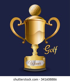 Golf concept with sport icons design, vector illustration 10 eps graphic