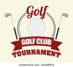 Golf concept with sport icons design, vector illustration 10 eps graphic