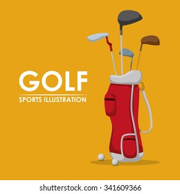 Golf concept with sport icons design, vector illustration 10 eps graphic