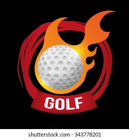 Golf concept with sport icons design, vector illustration 10 eps graphic