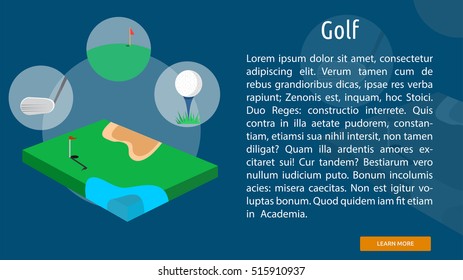 Golf Conceptual Banner