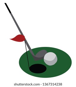 Vector de campo de golf  