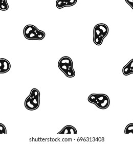 Golf course field pattern repeat seamless in black color for any design. Vector geometric illustration
