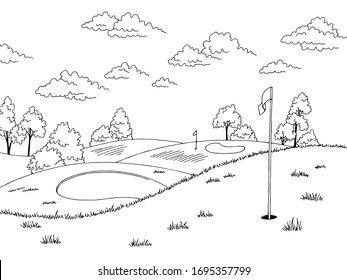 Cartoon Golf Course Images, Stock Photos & Vectors | Shutterstock