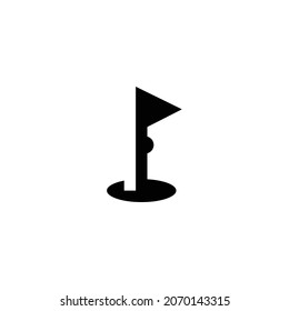 golf course Icon. Flat style design isolated on white background. Vector illustration