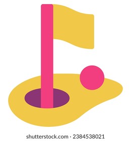 Golf Course icon Illustration, for UIUX, infographic, etc