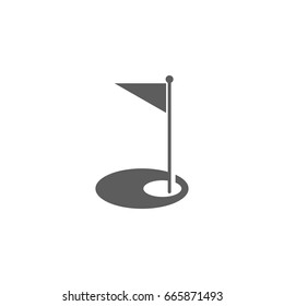 Golf course icon in trendy flat style isolated on white background. Symbol for your web site design, logo, app, UI. Vector illustration, EPS