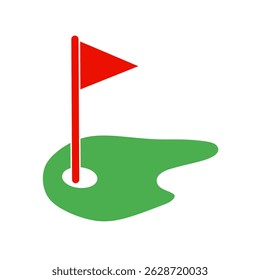 golf course icon vector on white background. golf icon