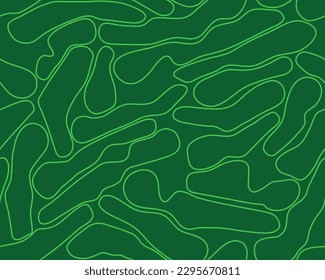 Golf course layout outline seamless pattern. Top view of vector map color illustration svg