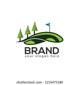 Golf course logo template. Golf sports.