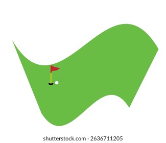 golf course on white background