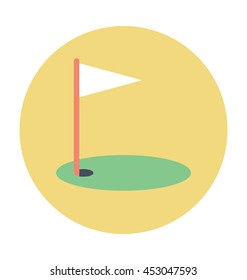 Golf Course Vector Icon Stock Vector (Royalty Free) 453047593 ...