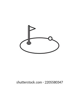 golf course vector for website symbol icon presentation