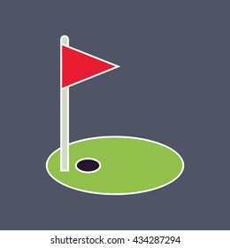Golf court icon.