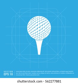 Golf crossed tees icon 
