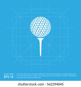 Golf crossed tees icon 