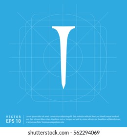 Golf crossed tees icon 