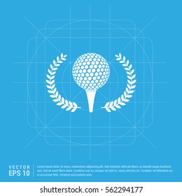Golf crossed tees icon 