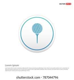 Golf crossed tees icon