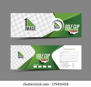 Golf Cup Header & Banner Design