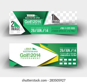 Golf Cup Header & Banner Design