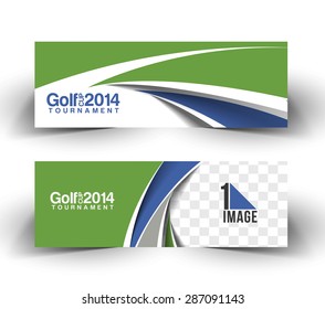 Golf Cup Header & Banner Design