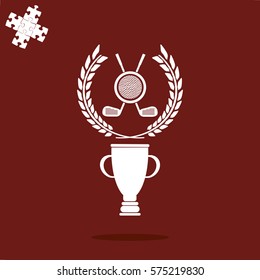 golf. cup winner icon
