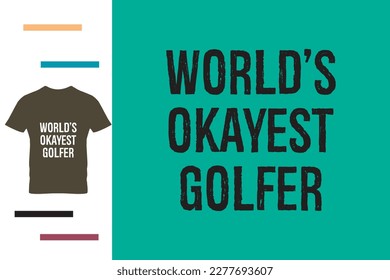 Golf dad t shirt design