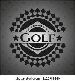 Golf dark badge